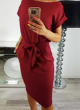 Fashionable Semi-Bodycon Dress